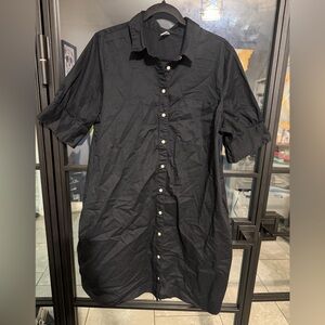 Nice Button Up Dress with Cute Sleeve Detail